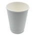 BOARDWALK DW12HCUP Paper Hot Cups, Double-Walled, 12 oz, White, 500/Carton