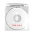 C-LINE PRODUCTS, INC 61988 Deluxe Individual CD/DVD Holders, 2 Disc Capacity, Clear/White, 50/Box