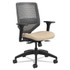 HON COMPANY SVR1ACLC22TK Solve Series ReActiv Back Task Chair, Supports Up to 300 lb, 18" to 23" Seat Height, Putty Seat, Black Back/Base