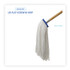 BOARDWALK 724RCT Cut-End Lie-Flat Wet Mop Head, Rayon, 24 oz, White, 12/Carton