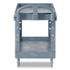 RUBBERMAID COMMERCIAL PROD. 2192463 BRUTE Heavy-Duty Ergo Handle Utility Cart, Plastic, 2 Shelves, 750 lb Capacity, 26" x 55" x 33.25", Gray