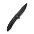 We Knife WE23070-1 WEKNIFE Acuminal Flipper Knife Black Titanium Handle (3.98"" Black Stonewashed Vanax Blade) WE23070-1