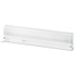 LEDU CORP. L9011 Low-Profile Under-Cabinet LED-Tube Light Fixture with (1) 9 W LED Tube, Steel Housing, 18.25" x 4" x 1.75", White