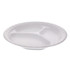 PACTIV EVERGREEN CORPORATION 0TH10011 Placesetter Satin Non-Laminated Foam Dinnerware, 3-Compartment Plate, 9" dia, White, 500/Carton