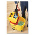 RUBBERMAID COMMERCIAL PROD. FG758088YEL WaveBrake 2.0 Bucket/Wringer Combos, Side-Press, 35 qt, Plastic, Yellow