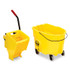RUBBERMAID COMMERCIAL PROD. FG758088YEL WaveBrake 2.0 Bucket/Wringer Combos, Side-Press, 35 qt, Plastic, Yellow