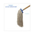 BOARDWALK 716CEA Cut-End Lie-Flat Wet Mop Head, Cotton, 16oz, White