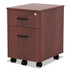 ALERA VABFMC Alera Valencia Series Mobile Pedestal, Left/Right, 2-Drawers: Box/File, Legal/Letter, Medium Cherry, 15.88" x 19.13" x 22.88"