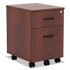 ALERA VABFMC Alera Valencia Series Mobile Pedestal, Left/Right, 2-Drawers: Box/File, Legal/Letter, Medium Cherry, 15.88" x 19.13" x 22.88"