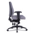ALERA HPT4241 Alera Wrigley Series 24/7 High Performance Mid-Back Multifunction Task Chair, Supports Up to 275 lb, Gray, Black Base