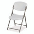 ICEBERG ENTERPRISES 64003 Rough n Ready Commercial Folding Chair, Supports Up to 350 lb, 15.25" Seat Height, Platinum Seat, Platinum Back, Black Base