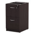 ALERA VA542822ES Alera Valencia Series Full Pedestal File, Left or Right, 2 Legal/Letter-Size File Drawers, Espresso, 15.63" x 20.5" x 28.5"