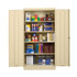 ALERA CM7218PY Assembled 72" High Heavy-Duty Welded Storage Cabinet, Four Adjustable Shelves, 36w x 18d, Putty
