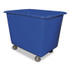 ROYAL BASKET TRUCKS L16BLXPGA4UN Poly Truck, (16-Bushel) 19.91 cu ft, Galvanized Steel/Polyethylene, Blue/Gray