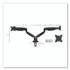 MOUNT-IT! MI1772BLACK Dual Monitor Gas-Spring Mounting Arm, For 13" to 32" Monitors, 360 Degree Rotation, +/-45 Degree Tilt, Black, Supports 20 lb