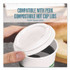 PERK PK56223CT Eco-ID Compostable Paper Hot Cups, 10 oz, White/Green, 500/Carton