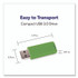 VERBATIM CORPORATION 70388 PinStripe USB 3.0 Flash Drive, 32 GB, Assorted Colors, 5/Pack