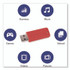 VERBATIM CORPORATION 70388 PinStripe USB 3.0 Flash Drive, 32 GB, Assorted Colors, 5/Pack