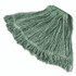 RUBBERMAID COMMERCIAL PROD. D21206GR00 Super Stitch Blend Mop, Cotton/Synthetic, Medium, Green