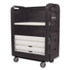 ROYAL BASKET TRUCKS L48BKXTPA6UN Bulk Transport Turnabout Truck, Plastic, 28" x 59" x 66.75", Black