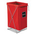 ROYAL BASKET TRUCKS R00RRXHBK Hamper, Hamper Bag and Stand, 30 gal, 15w x 16d x 30h, Steel/Vinyl, Red