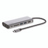 BELKIN COMPONENTS AVC008BTSGY Connect 6-in-1 USB-C Multiport Adapter Hub, 6-Port, Gray