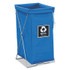 ROYAL BASKET TRUCKS R00BBXEBK Enviro Hamper, Hamper Bag and Stand, 30 gal, 15w x 16d x 30h, Steel/Vinyl, Blue