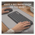 LOGITECH, INC. 920012061 Pebble 2 Wireless Keyboard and Optical Mouse Combo, 2.4 GHz Frequency/32.8" Wireless Range, Tonal Graphite