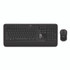 LOGITECH, INC. 24383953 Advanced Wireless Mouse and Keyboard Combo, 2.4 GHz Frequency, 33 ft Wireless Range, Black