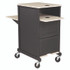 NATIONAL PUBLIC SEATING Oklahoma Sound® PRC400 Jumbo Presentation Cart, 21 x 33 x 40, Ivory/Black