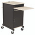 NATIONAL PUBLIC SEATING Oklahoma Sound® PRC400 Jumbo Presentation Cart, 21 x 33 x 40, Ivory/Black