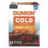 KEURIG DR PEPPER Dunkin'® 5000375314 Cold Iced Coffee K-Cups, Caramel, 0.44 oz, 22/Box
