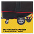 RUBBERMAID COMMERCIAL PROD. 1315 BLA 1 cu yd BRUTE Rotomolded Tilt Truck, 1,250 lb Capacity, Black