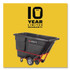 RUBBERMAID COMMERCIAL PROD. 1315 BLA 1 cu yd BRUTE Rotomolded Tilt Truck, 1,250 lb Capacity, Black