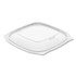 DART PP2464BDL PresentaBowls Pro Clear Square Bowl Lids, Large Vented Square, 8.5 x 8.5 x 1, Clear, Plastic, 63/Bag, 4 Bags/Carton
