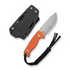 CIVIVI Knives C23094-2 CIVIVI Timberbark FIXED Orange G10 Handle (3.2"" Satin Finished 14C28N Blade) C23094-2, With 1PC Black Lanyard, Black Kydex Sheath & T-Clip
