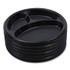 BOARDWALK PLTHIPS10BL3 Hi-Impact Plastic Dinnerware, 3-Compartment Plate, 10" dia, Black, 125/Sleeve, 4 Sleeves/Carton