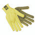 MCR SAFETY 9366L PVC Dotted Kevlar Gloves, Large, Yellow/Black, 12 Pairs