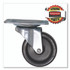 RUBBERMAID COMMERCIAL PROD. FG3600L40000 Casters, 2.5" x 3.5" Swivel Mount Plate, 3" Wheel, Black