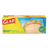 CLOROX SALES CO. Glad® 57263BX Zipper Food Storage Plastic Sandwich Bags, 6.63 x 5.88, Clear, 50 Bags/Box