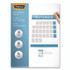 FELLOWES MFG. CO. 5221501 Self-Adhesive Laminating Sheets, 3 mil, 9.25 x 12, Glossy Clear, 10/Pack