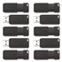 VERBATIM CORPORATION 70901 Pinstripe USB 2.0 Flash Drive, 64 GB, Black, 10/Pack