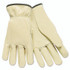 MCR SAFETY 3200M Top Grain Cowhide Leather Drivers Gloves, Gunn Cut, Straight Thumb, Medium, Tan, 12 Pairs
