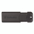VERBATIM CORPORATION 70902 Pinstripe USB 3.2 Flash Drive, 32 GB, Black 10/Pack
