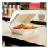 VEGWARE VWHC101NFA Nourish Molded Fiber Takeout Container, Compostable, 9 x 10 x 2, Natural, Sugarcane, 200/Carton