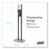 GO-JO INDUSTRIES PURELL® 8214DS ES10 Dispenser Floor Stand with Automatic Hand Sanitizer Dispenser, 15.56 x 11.75 x 51.82, Graphite