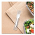 DART SOLO® MOW60007 Regal Mediumweight Cutlery, Individually Wrapped, Spork, Plastic, White, 1,000/Carton