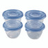 CLOROX SALES CO. Glad® 134347 To Go Lunch Containers, 2 Compartments, 32 oz, Plastic, 4/Pack