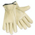 MCR SAFETY 3211L Economy Leather Drivers Gloves, Gunn Cut, Keystone Thumb, Large, Cream, 12 Pairs