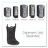 GO-JO INDUSTRIES GOJO® 1045BLK12CT SHIELD Floor and Wall Protector for ADX and LTX Dispensers, Black